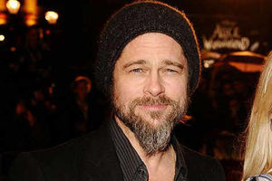 Supporting image for story: Brad Pitt shows off beard at premiere
