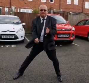 Another video featured him dancing to Men in Black