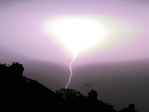 Supporting image for story: Spectacular lightning hits the region amid thunderstorms – with warnings of more on the way