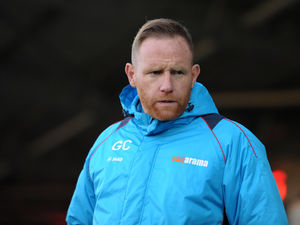 Supporting image for story: Gavin Cowan head over heels with AFC Telford players