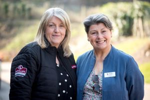 Caption: Val Hardy, company secretary for McPhillips and Sonia Roberts, trustee at Shropshire Community Foundation