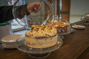 Enjoy delicious cakes in the beautiful surroundings of the course.