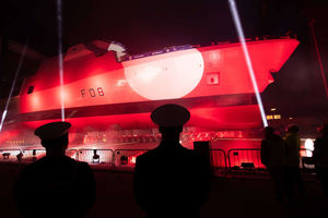 It was an impressive and imposing sight for those who saw it. Photo: Babcock International