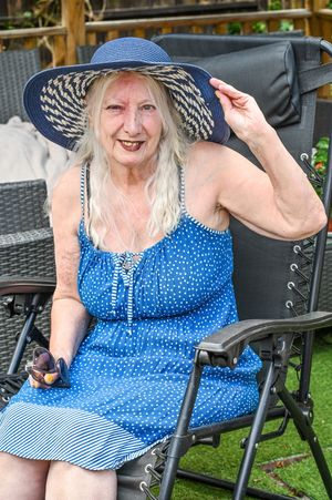 Jean Hill at home in Kidderminster, Worcestershire, West Midlands.