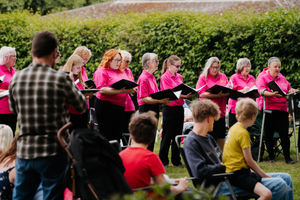 Letters to Heaven post-box opening at Market Drayton Cemetery, organised by Victoria Vespa (In Picture: A Choired Taste).