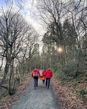 West Mercia Search and Rescue helped the injured person from the Shropshire beauty spot. Picture: West Mercia Search and Rescue