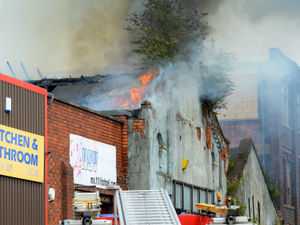 Supporting image for story: Fire-ravaged Smethwick factory at risk of collapse