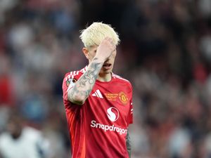 Supporting image for story: Alejandro Garnacho non-committal over Man Utd future after final snub