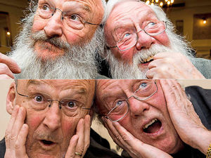 Supporting image for story: Shropshire pair's big fund-razor for charity