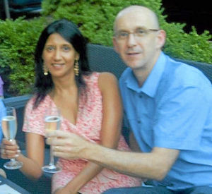 Ed and Shyana at their home in Boston