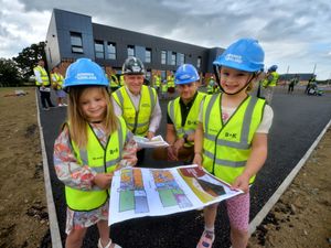 Supporting image for story: Pioneering pupils 'build' knowledge of their all-new Shrewsbury school