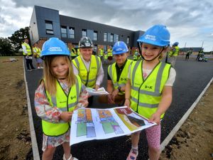 Supporting image for story: Pioneering pupils 'build' knowledge of their all-new Shrewsbury school