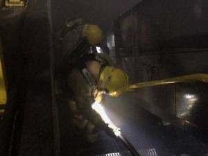 Supporting image for story: Building fire exercise puts Shropshire fire crews through their paces