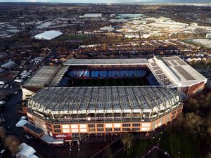 An aerial view of Villa Park stadium