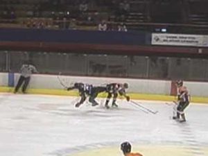 Supporting image for story: Ice hockey stars prove they're a tough bunch