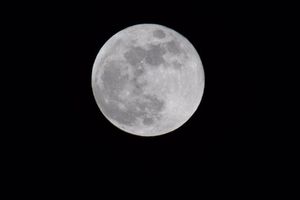 The supermoon rises over Shropshire in this stunning photo taken by Twitter user Claire @csabinphotos