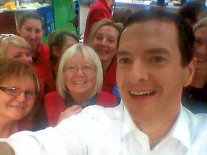 Supporting image for story: George Osborne on the selfie bandwagon in Cannock