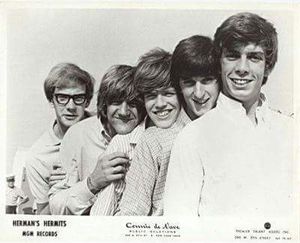 The original Herman's Hermits line-up, with Barry at the front