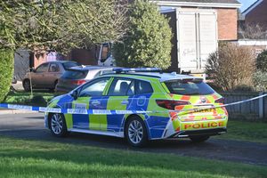 Police at Woodlands Grove in Prees Higher Heath on Wednesday. Photo: Steve Leath