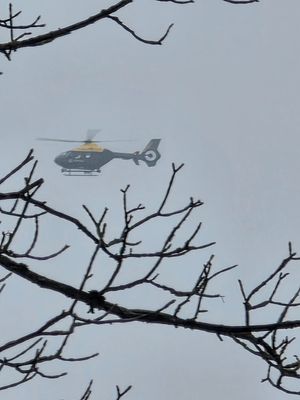 The emergency response after a small plane crashed near a lake in Greater Manchester.
