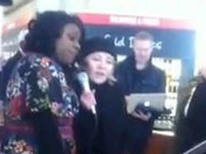Supporting image for story: Strictly Come Dancing stars join in carols at motorway services