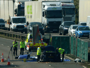 Supporting image for story: M6 road workers tried to help crash victims, trial hears