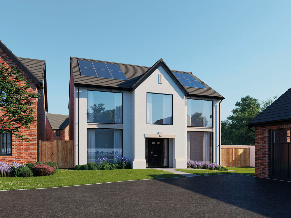 Newly released CGIs show mix of house designs at new Staffordshire development