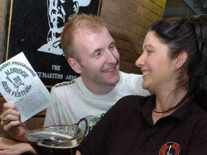 Supporting image for story: Couple toast double celebration