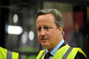 David Cameron on his visit to the National Express in Birmingham
