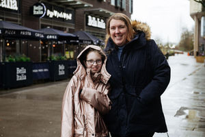 Rachael Morris and daughter Jessica Morris 10 from Dawley, Telford.
