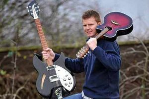 Supporting image for story: Cannock musician Jack Chapman strums to the beat