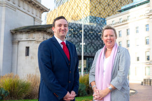 Richard Port MBE with Katherine Tippetts, divisional head of mfg Solicitors. Pic by Shaun Fellows / Shine Pix Ltd