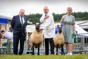 Mike & Katie Eckley winning the Clun Championship at the 2025 Royal Welsh Show