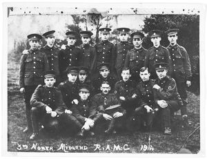 3rd North Midland Royal Army Medical Corps. November 1914