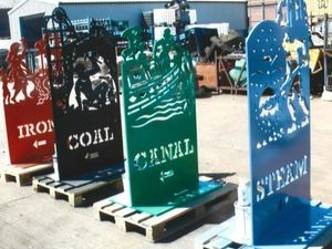 Supporting image for story: Four works of public art once kept at Black Country Living Museum get a new home in Dudley
