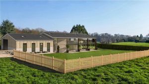 How the barn will look after conversion. Picture: Nock Deighton/Rightmove.
