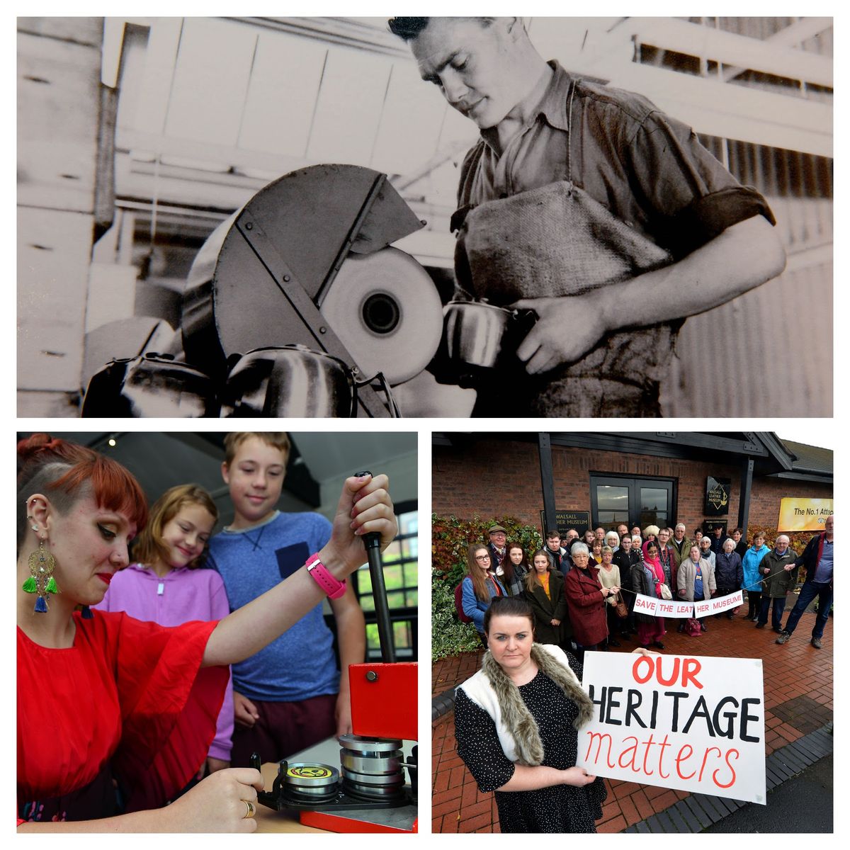 Looking back: 27 pictures from Walsall Leather Museum&rsquo;s past and protests - a town proud to fight for its heritage