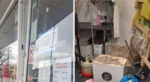 The shop was forced to close due to the break-in