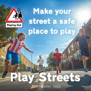 Play Streets allows neighbours to close their street creating a safe space for children to enjoy activities