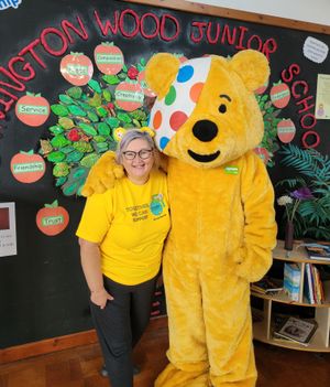 Pudsey Bear visits children across Shropshire