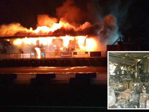 Supporting image for story: PICTURES: Huge blaze destroys popular Shropshire karting centre