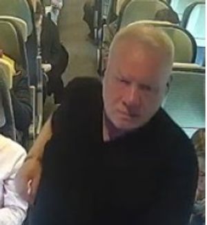 This CCTV image has been released of a man British Transport Police said it wants to speak to. Photo: British Transport Police