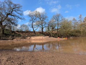 The breach caused an estimated 100 million gallons of water to escape the canal and pour into neighbouring fields in the Chemistry area of Whitchurch