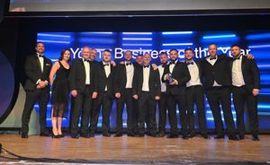 Young Business of the Year Award presented by Charlie Gough (Gough Group) to winners DAE Energy Solutions
