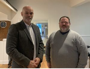 David Mermod from X-Press Legal and Anton Goodwin, The Shrewsbury Ark