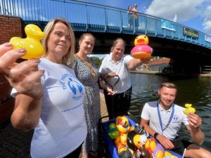 Supporting image for story: Duck race a quackers way for charity to raise much-needed funds
