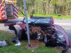 Supporting image for story: Woman airlifted with broken femur after Ironbridge crash 