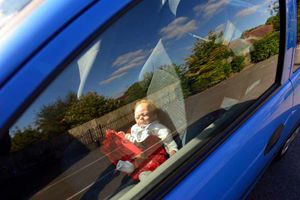 The doll as it may have appeared to police while it was in the car