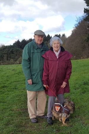 June and George enjoying the outdoors in 2015