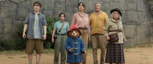 Paddington In Peru: Samuel Joslin as Jonathan Brown, Madeleine Harris as Judy Brown, Paddington (voiced by Ben Whishaw), Emily Mortimer as Mrs Brown, Jim Broadbent as Mr Gruber and Julie Walters as Mrs Bird